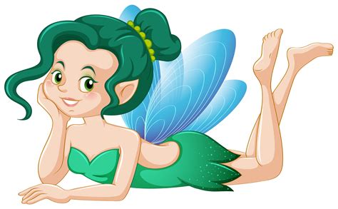Cute Fairy In Green Costume 433750 Vector Art At Vecteezy