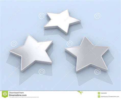 Silver Stars Stock Illustration Illustration Of Colored 18009206