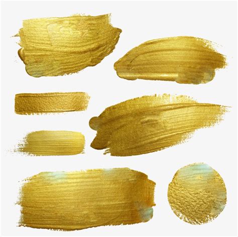 Free Gold Watercolor Brush Png Gold Brush Vector Png Transparent Png