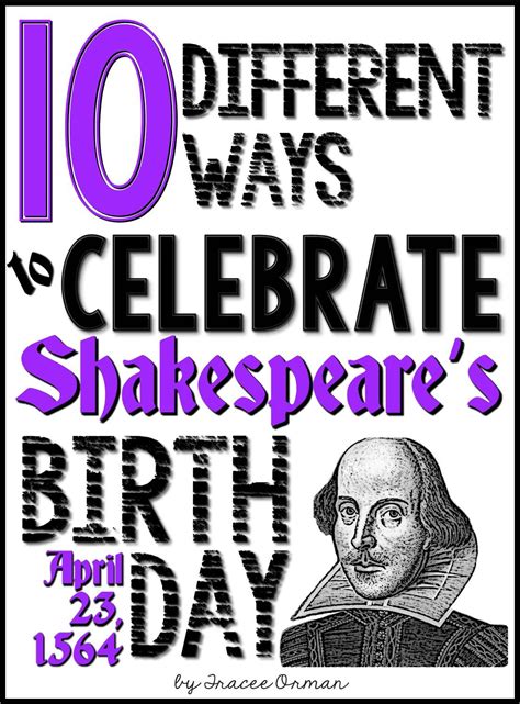 Shakespeare's birthday is right around the corner and what better way to celebrate the birth of this. Shakespeare Activities Free Download | Teaching ...