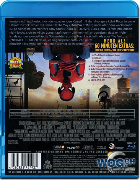Spider Man Homecoming Blu Ray Blu Ray Filme World Of Games