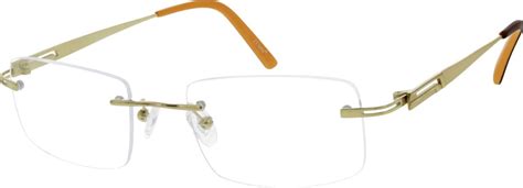 Gold Rimless Titanium Eyeglasses 1335 Zenni Optical Eyeglasses