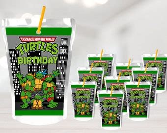 Ninja Turtle Party Etsy