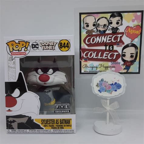 Funko Pop Sylvester As Batman 844 Dc Looney Tunes Fye Exclusive