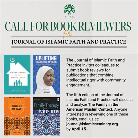 Call For Book Reviewers The Islamic Seminary Of America