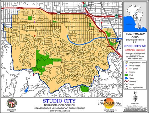 Area Boundaries And Map Studio City Neighborhood Council