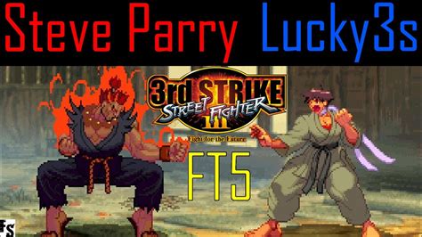 Street Fighter III Third Strike Steve Parry Gouki Vs Lucky S Makoto Fightcade FT YouTube
