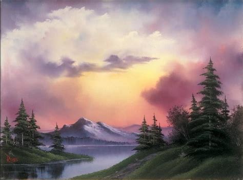 A Rare Exhibit Of Kitsch Landscapes By Tv Artist Bob Ross Reveals The
