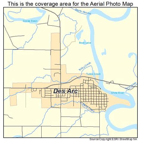 Aerial Photography Map Of Des Arc Ar Arkansas
