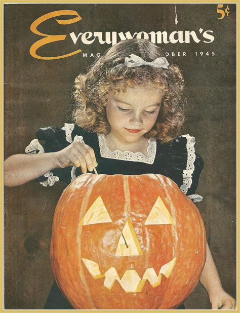 Everywomans Magazine October 1945 Vintage Halloween Photos