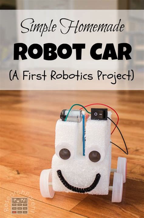 Simple Homemade Robot Car Science Experiments Kids Robotics Projects