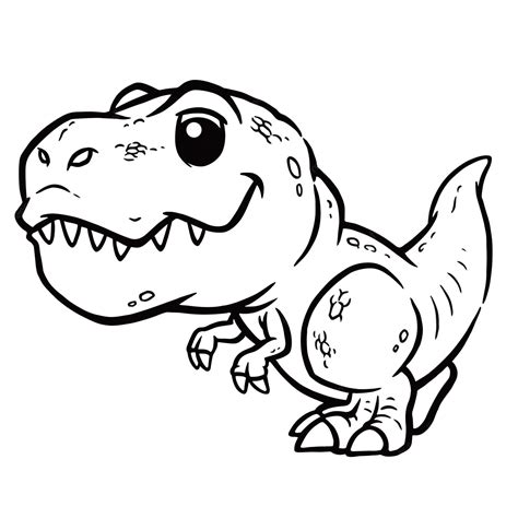 Chibi T Rex Coloring Page Download Print Or Color Online For Free