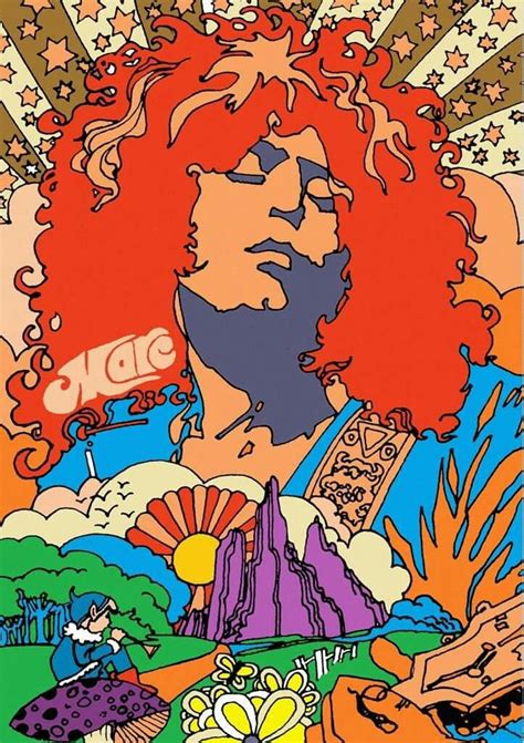 Psychedelic Poster Early 70s Hippie Art Retro Art Pop Art