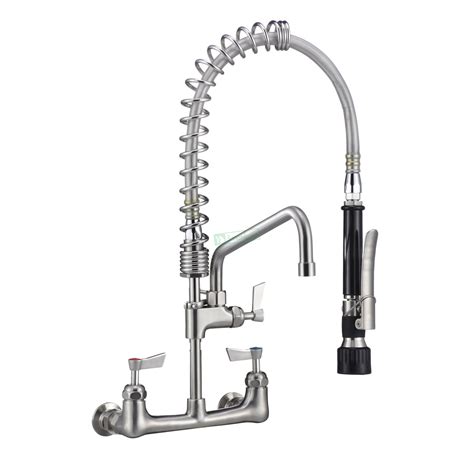 rinse pre pot wall mounted tap commercial kitchen filler unit exposed mixer taps sink 3monkeez spares stainless steel spray catering