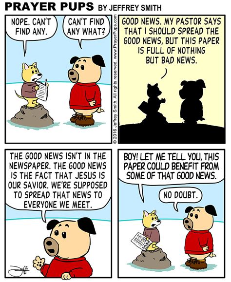 Mark 115 The Good News Christian Cartoons From Prayer Pups