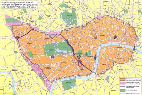 1 Map Of The London Congestion Charging Zone Source Download