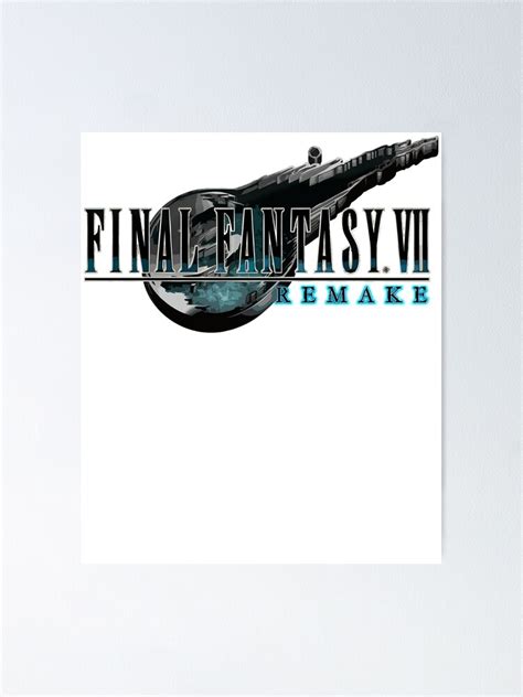 Ffvii Remake Final Fantasy 7 Logo Remake New 2020 Poster For Sale By
