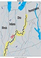 Ohio River Map - Where Ohio river valley is located?
