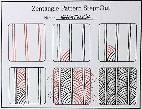 The zentangle method was invented by rick roberts and maria thomas, when they discovered that the act of drawing abstract patterns with the constraint of a few basic rules was extremely meditative. Tutorial : How to Draw the Zentangle Pattern Shattuck | Always Choose the Window Seat