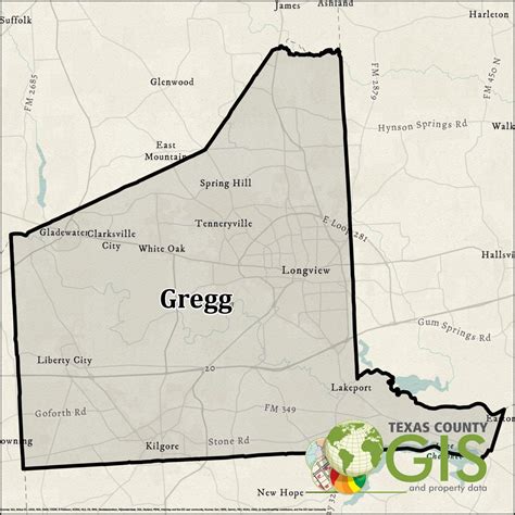 Gregg County Gis Shapefile And Property Data Texas County Gis Data