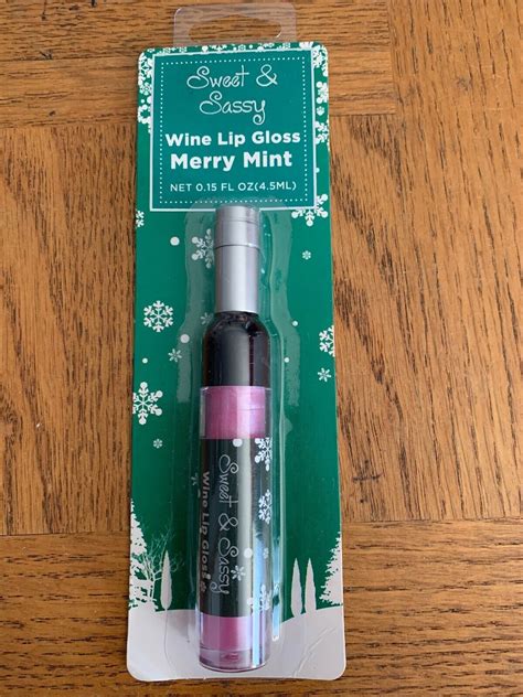 Sweet And Sassy Wine Lip Gloss Merry Mint Lip Balm And Treatments