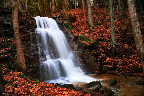 Autumn Waterfall 4k Ultra Hd Wallpaper Background Image 4608x3072