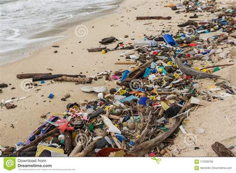 Plastic Waste Litter And Garbage Pollute Underwater Ocean Generative Ai Stock Image