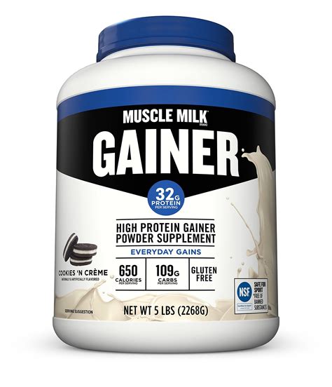 Muscle Milk Gainer Protein Powder Cookies N Crème 32g Protein 5