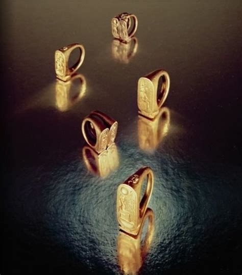 Rings From The Tomb Of Tutankhamun New Kingdom By Egyptian 18th