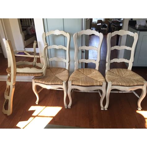 ] this amazing photos below is other parts of colored dining chairs enhance impressive fun and dynamics content which is classed as within tips and ideas. Cream Colored Ladder Back Dining Chairs - Set of 4 | Chairish