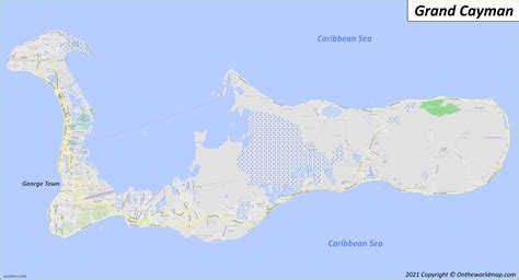 Map Of Grand Cayman Cayman Islands