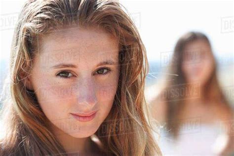 Portrait Of Teenage Girl Focus On Foreground Stock Photo Dissolve