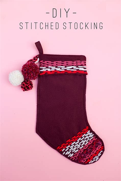 Tell Diy Stitched Stocking Tell Love And Party