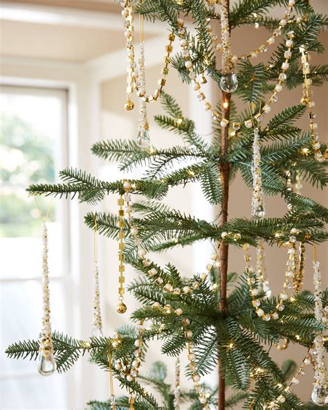 Crystal And Gold Christmas Tree Garland Balsam Hill