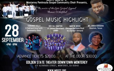 Contributions at any level are appreciated. Monterey Peninsula Gospel Community Choir Concert 2019 at ...