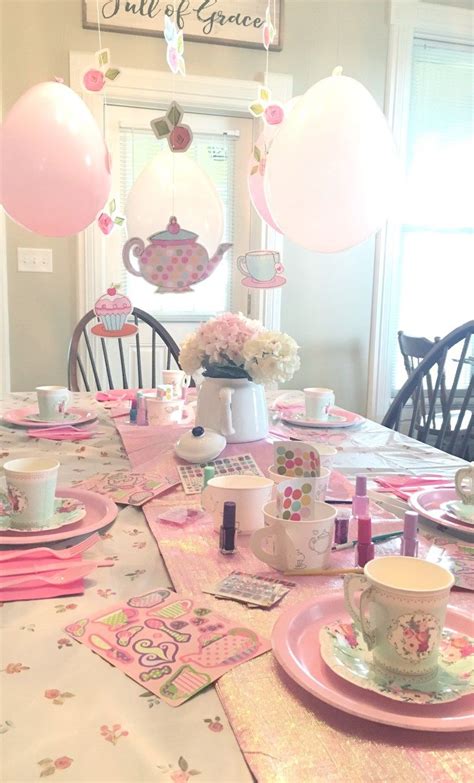 Birthday celebration without spending a lot of money. Little Girls Tea Party Birthday Theme - On A Budget ...