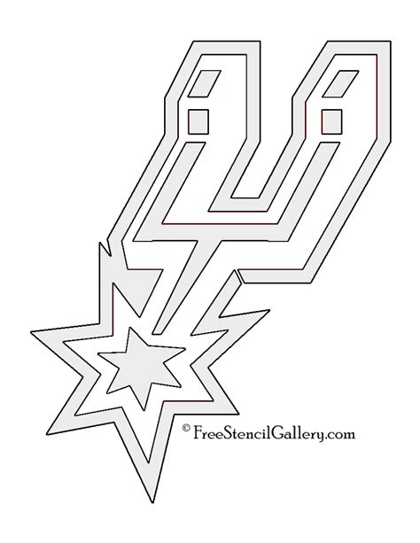 Nba San Antonio Spurs Logo Stencil Free Stencil Gallery