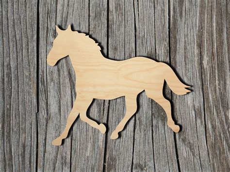 Horse Shape Multiple Sizes Laser Cut Unfinished Wood | Etsy