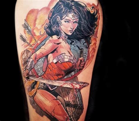 Wonder Woman Tattoo By Jean Mognon Post 28873