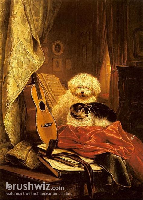 De Snippermand By Henriette Ronner Knip Oil Painting Reproduction