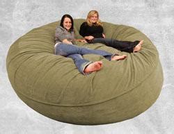 Let's imagine you are coming back home from a tiring working day or sport activity, then you have a soft and comfy giant bean bag to lay down on. Giant Beanbag - SackDaddy - Bean Bag Chairs