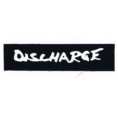 Discharge Band Logo Patch