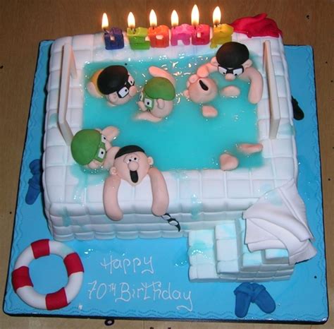 Crazy Cake Designs Swimming Pool Hot Tub Birthday Cake Design