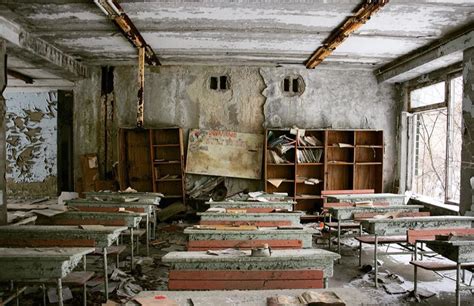 Abandoned Classroom In Chernobyl I Wrote One Of My Courseworks Based