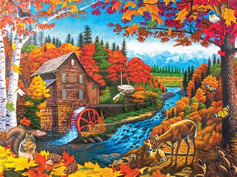 Autumn Mill A 300 Piece Puzzle By Lafayette Puzzle