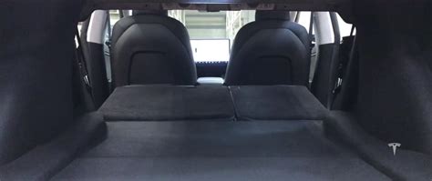 Tesla Model 3 Trunk With Rear Seats Folded Flat Teslamotors