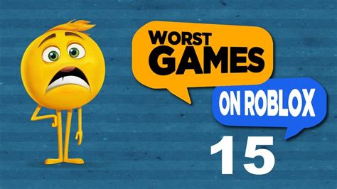 Worst Games On Roblox 15 Youtube