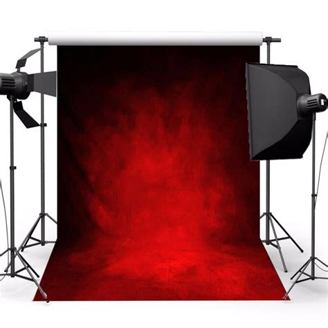 5x7ft Retro Dark Red Theme Photography Vinyl Backdrop Studio Background
