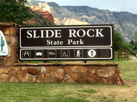 Signage At Entrance Picture Of Slide Rock State Park Sedona