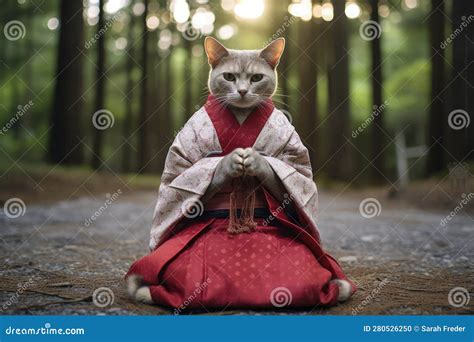 Meow Magic: Captivating Cuteness in Cat AI Form Stock Illustration